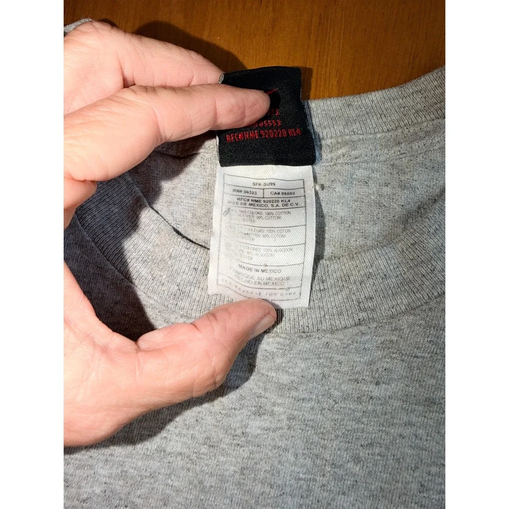 Jordan Wings Vintage Long Sleeve Graphic T-Shirt Mens M Heather Grey 90s 343
